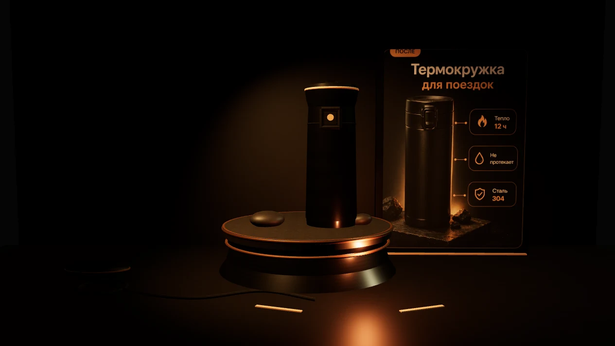 Павильон с термокружкой и готовой карточкой товара Artylab